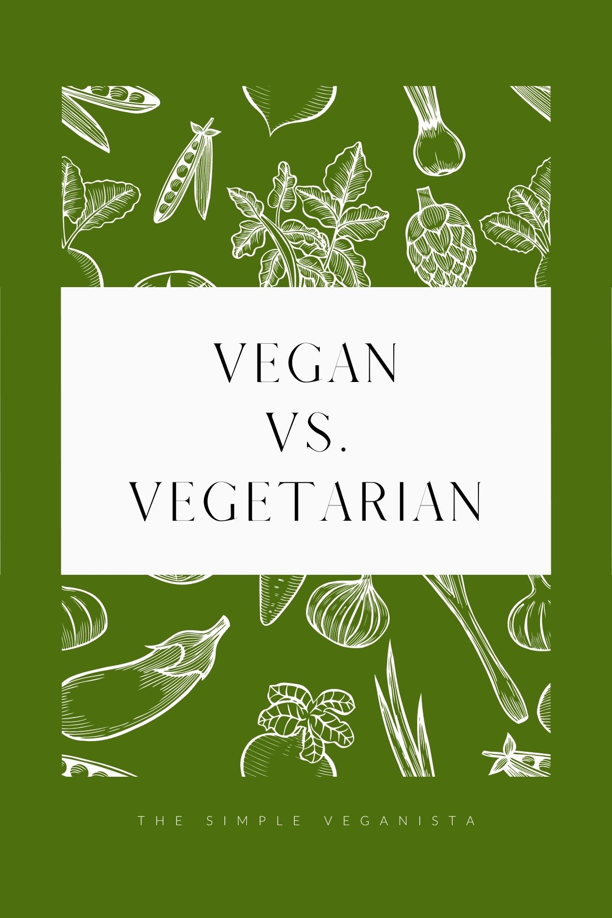 vegan vs. vegetarian graphic.